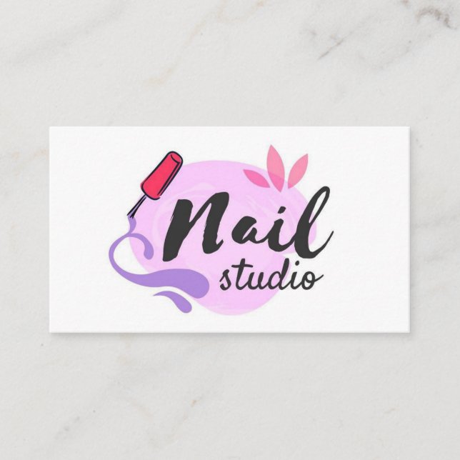 Blank Nail Studio Visitenkarte (Vorderseite)