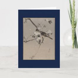 BLANK NOTECARD WITH JAPANESE PRINT OF BIRD