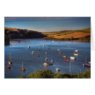 Blank Notelet - Fluss Avon in Bantham