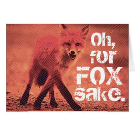 Blank Oh, für FOX Sake Sassy Red Fox
