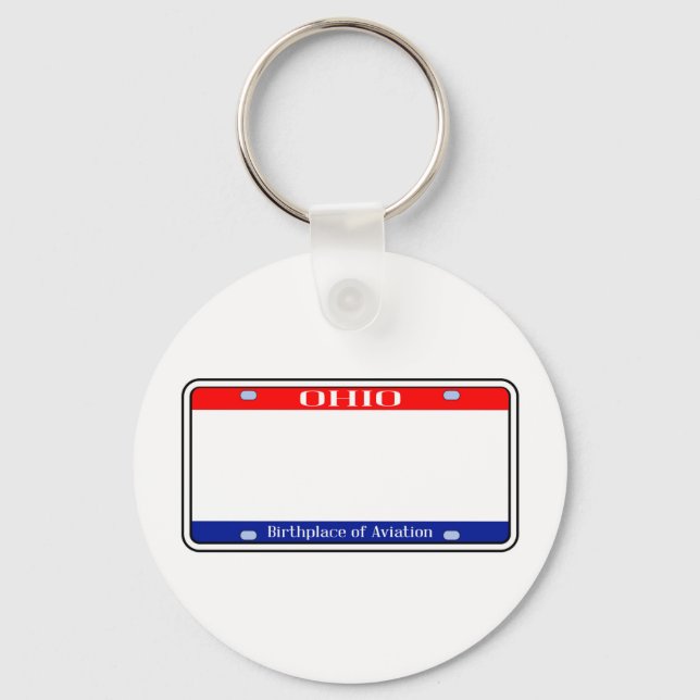 Blank Ohio License Schlüsselanhänger (Vorderseite)