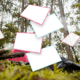 Blank Outdoor Treasure Jagd Clues, Riddle Cards