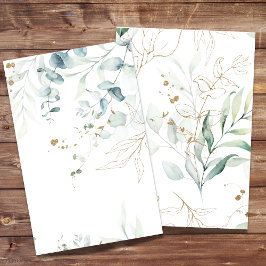 Blank Paper Sheet Watercolor Eukalyptus Greenery