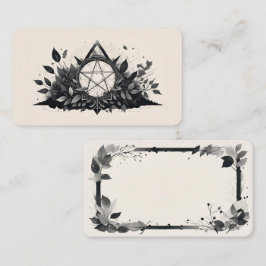 Blank Pentagram Oracle Cards Visitenkarte