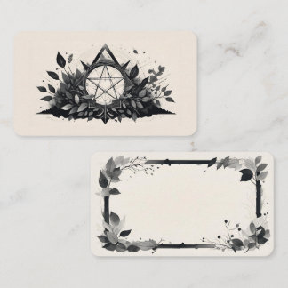 Blank Pentagram Oracle Cards Visitenkarte