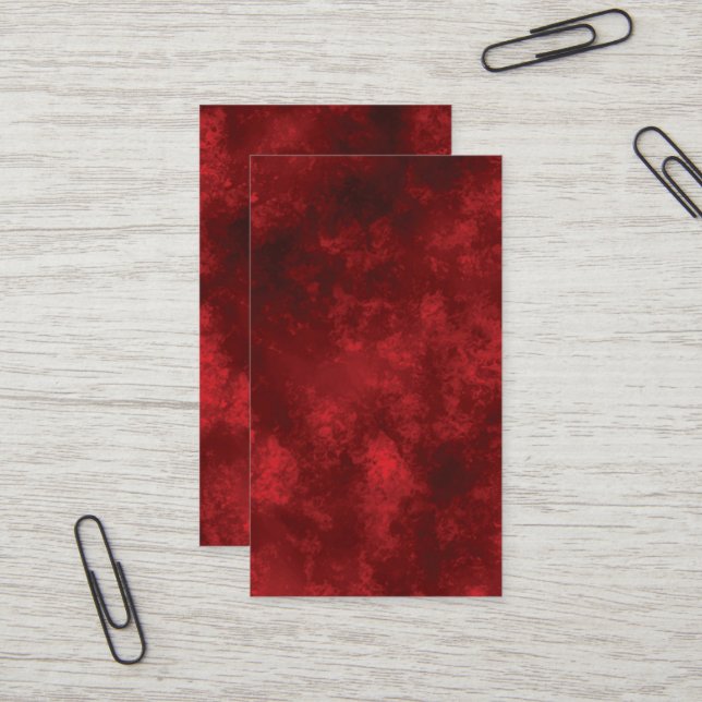 BLANK RED ERSTELLT IHRE EIGENE GESCHÄFTSKARTE VISITENKARTE (Vorderseite/Rückseite Beispiel)