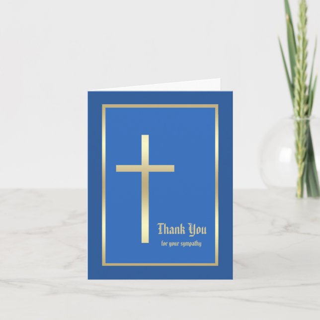 Blank Religious Beileid Vielen Dank Note Card, Bla Dankeskarte (Vorderseite)