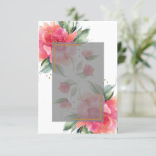 Blank Rose Garden Budget Hochzeit Einladung