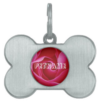 Blank Rose Pet Tag Tiermarke