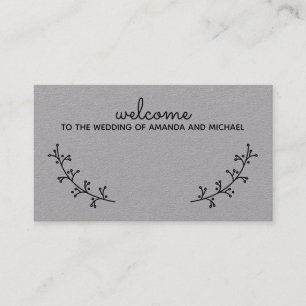 Blank Rustic Laurels Wedding Platzkarte