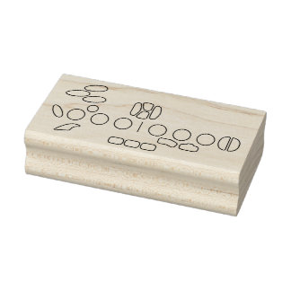 Blank Saxophon Fingering Gummistempel