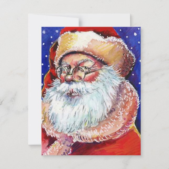 Blank Secret Santa Holiday Ankündigung Einladung (Vorderseite)