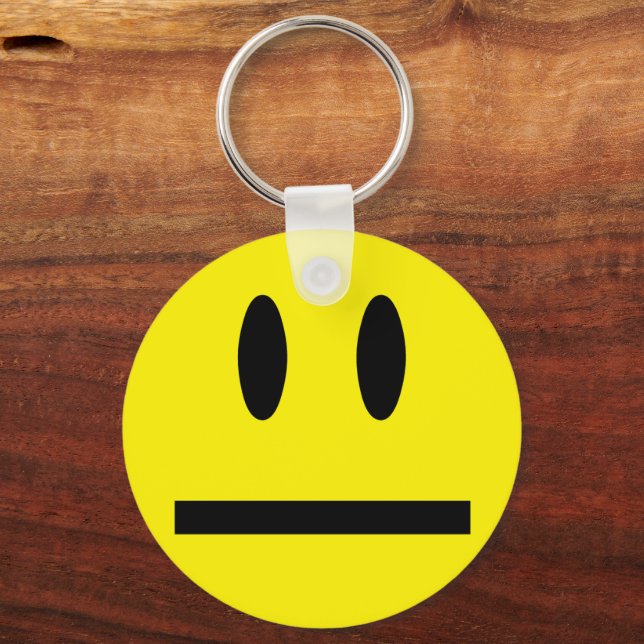Blank Smile Face Schlüsselanhänger (Vorderseite)