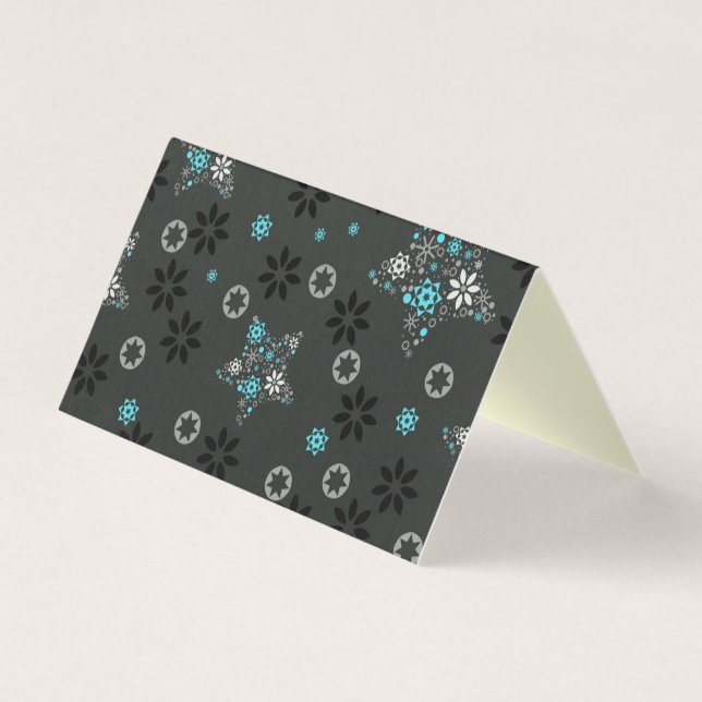 Blank Snowflake Design 25 Pack Weihnachtskarten (Vorderseite)