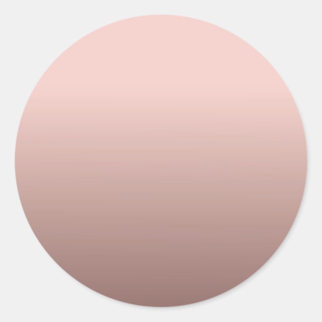 Blank Template Rose Gold Hinzufügen Sie Ihren Text Runder Aufkleber (Vorderseite)