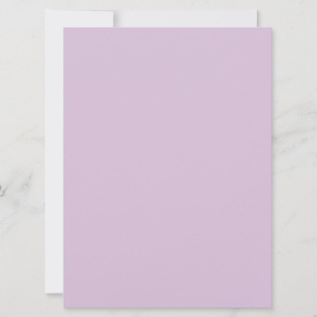 Blank Thistle Pastel Lila Invite (Vorderseite)