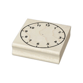 Blank-Uhr-Gesicht-Lehrhilfe Gummistempel