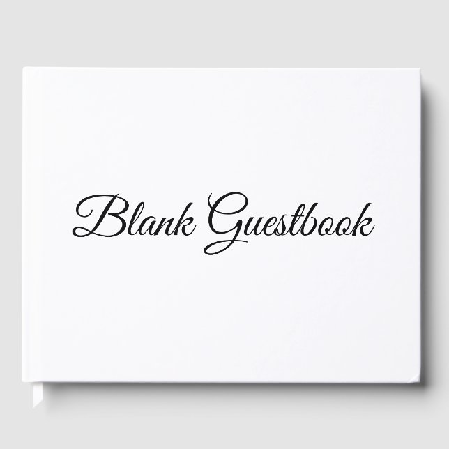 Blank Voll anpassbares Hochzeitsbuch Gästebuch (Vorderseite)