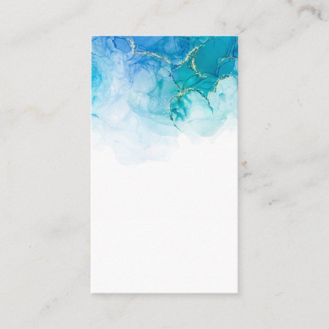 Blank Watercolor Business Card Visitenkarte (Vorderseite)