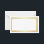 Blank Wedding Advice Cards, Ehefrau, Mommy White Hinweiskarte<br><div class="desc">Saubere leere Karte für Hochzeitsratschläge,  Mama Ratschläge,  Ehefrau Ratschlag Karte,  um in eleganter Weise in goldener Farbbox zu präsentieren.</div>