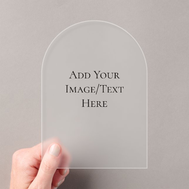 Blank Wedding Templates | Elegant Customizable  Acryleinladungen (Insitu (Handheld))
