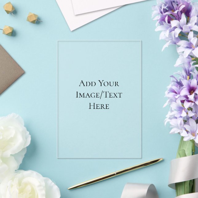 Blank Wedding Templates | Elegant Customizable  Acryleinladungen (In Situ (Hochzeit))