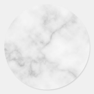 Blank-weißer Marmor Runder Aufkleber
