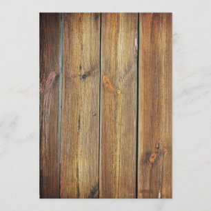 Blank Wood Einladung