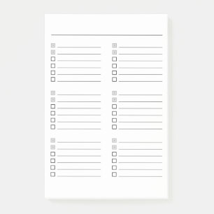Blank zu tun Liste Post-it®-Notizen Post-it Klebezettel