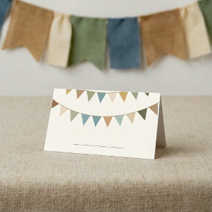 Blanke Platzkarte mit Handschrift
