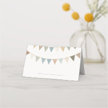 Blanke Platzkarte mit Handschrift