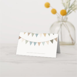 Blanke Platzkarte mit Handschrift