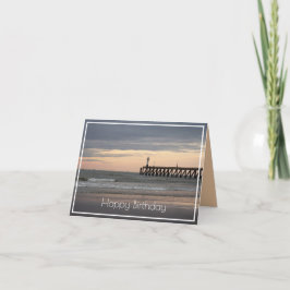 Blankenberge Sonnenuntergang, belgische Küste Gebu Karte