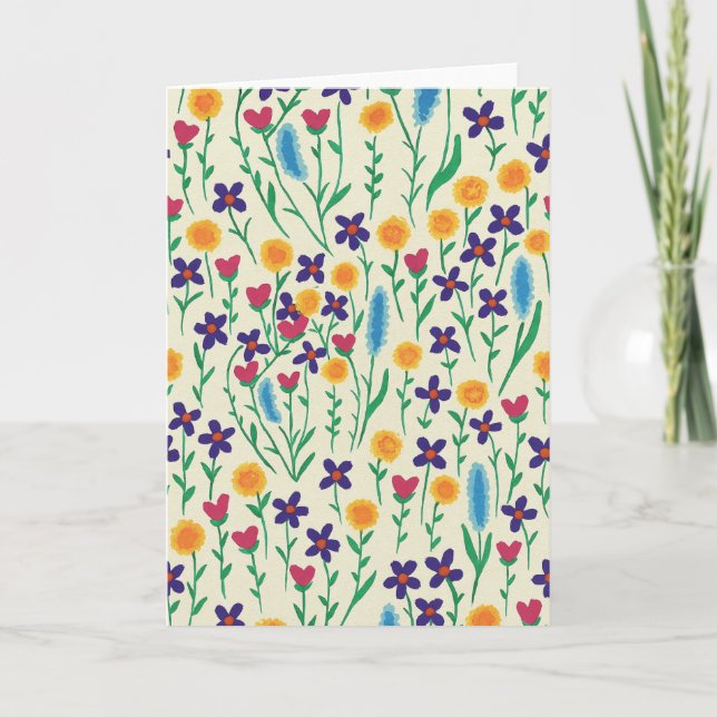 Blankenkarte mit leuchtenden Farben Karte (Vorderseite)