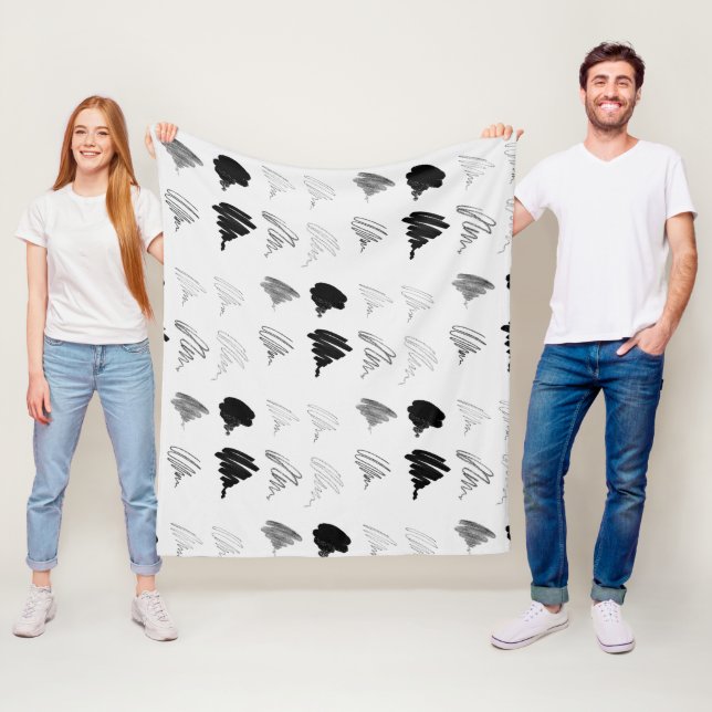 Blankenmuster für das Brush-Prüfmuster Fleecedecke (Beispiel)