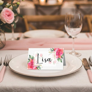 Blanker Rosengarten Budget-Hochzeit Platzkarte