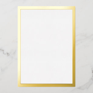Blankes Gold Folieneinladung