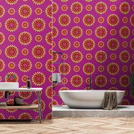 Blanket-Blume auf Magenta Tapete