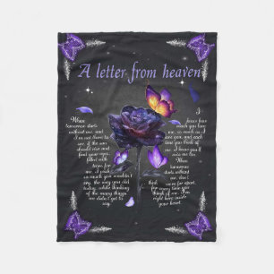 Blanket Butterfly ein Brief aus dem Himmel Fleecedecke