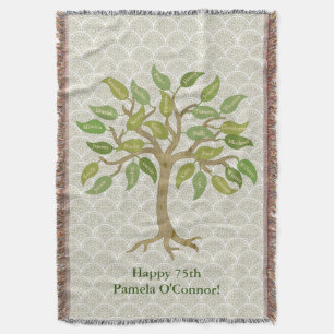 Blanket des Großelterns 27 Leaf Tree Throw Decke