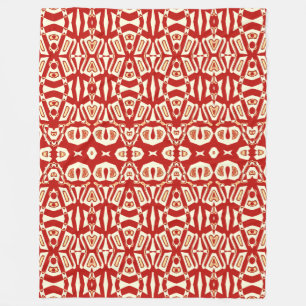 Blanket Grosses 60" x 80" rotes klassisches Design Fleecedecke