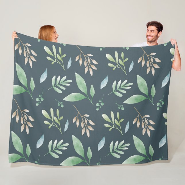 Blanket - Mehrfarbige Foliage Fleecedecke (Beispiel)