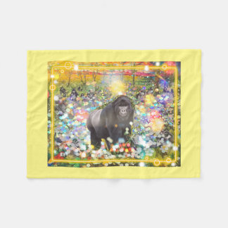 Blanket mit Gorillas Zuhause-Decore Fleecedecke