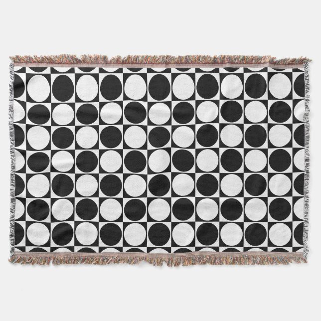 Blanket, Schwarz-Weiß-Dekorative Decke (Vorderseite)