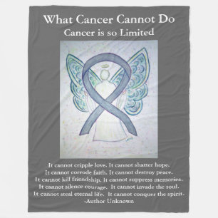 Blankets des Brain Cancer Angel Blankets des Gray Fleecedecke