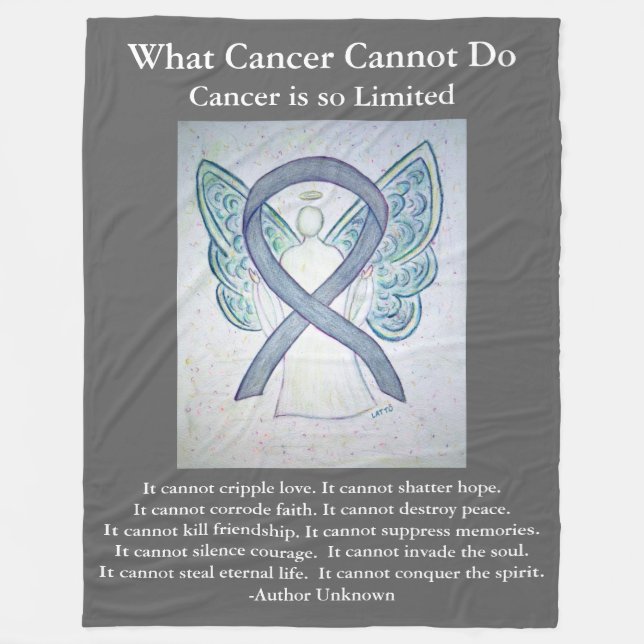 Blankets des Brain Cancer Angel Blankets des Gray  Fleecedecke (Vorderseite)