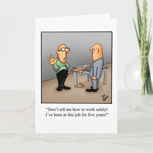 Blankkarte für den Funny Work Safety Spaß Karte (Vorderseite)