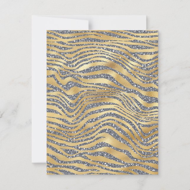 Blankkarte für Zebra-Glitzer (Vorderseite)