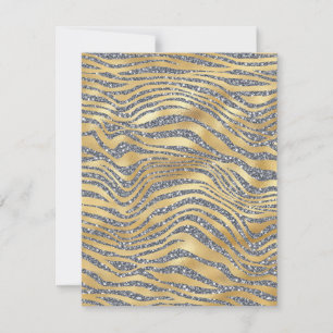 Blankkarte für Zebra-Glitzer