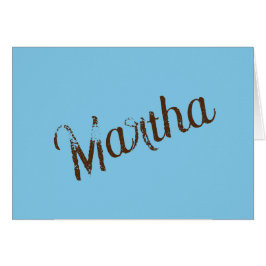 Blankkarten für antike Namen (Sky Blue & Copper)